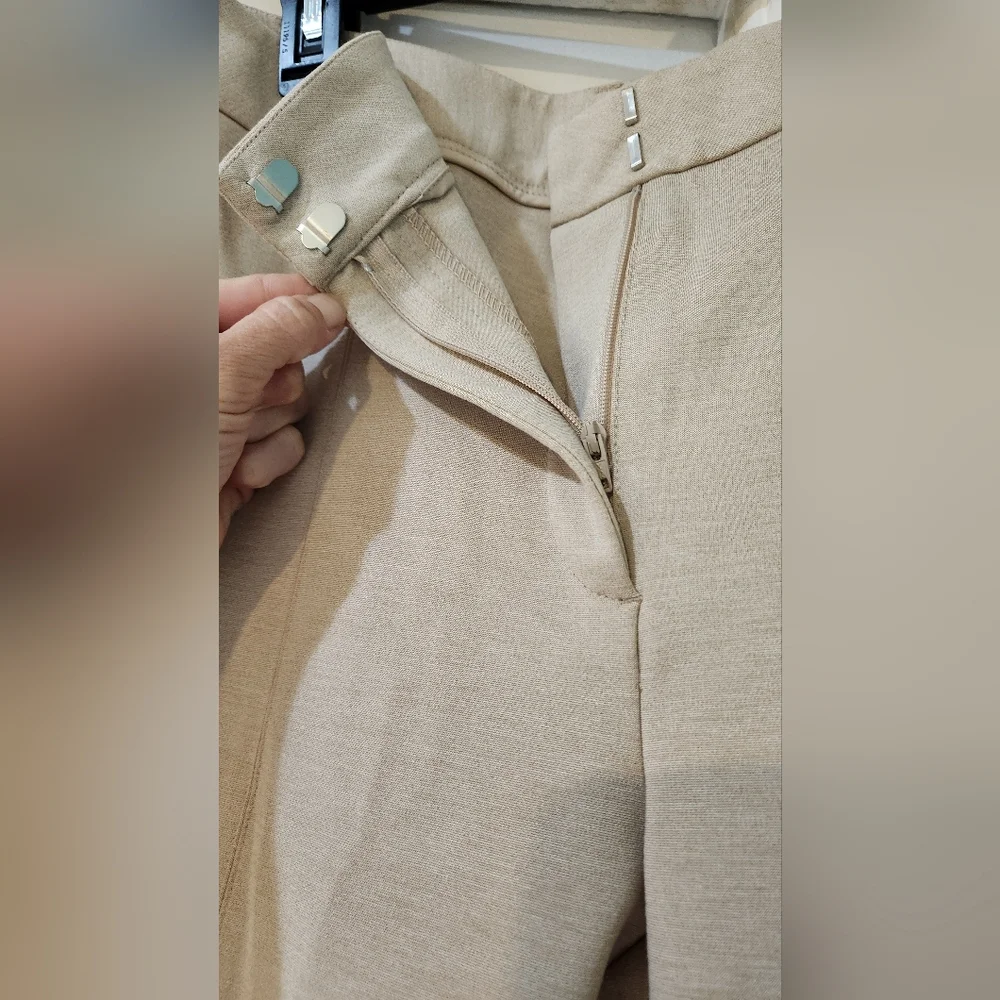 Women's J.Mclaughlin Beige Deanne Pants size 10 - Picture 3 of 7